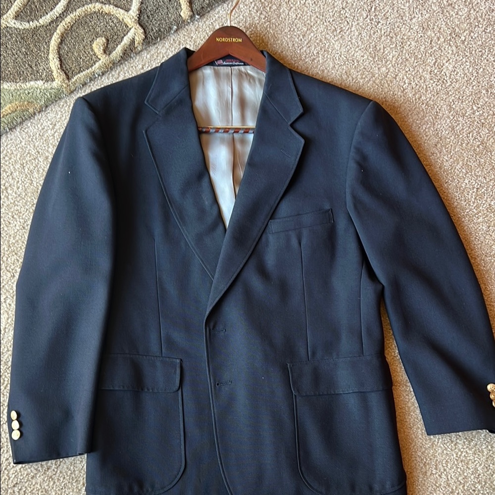Nordstrom Black Sport Coat Classic Tailoring